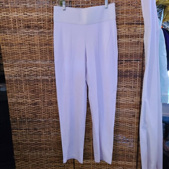 ADX ALLISON DALEY EXPRESS Slims White Pants Wide Elastic Band Sz L 14-16 - Picture 1 of 6